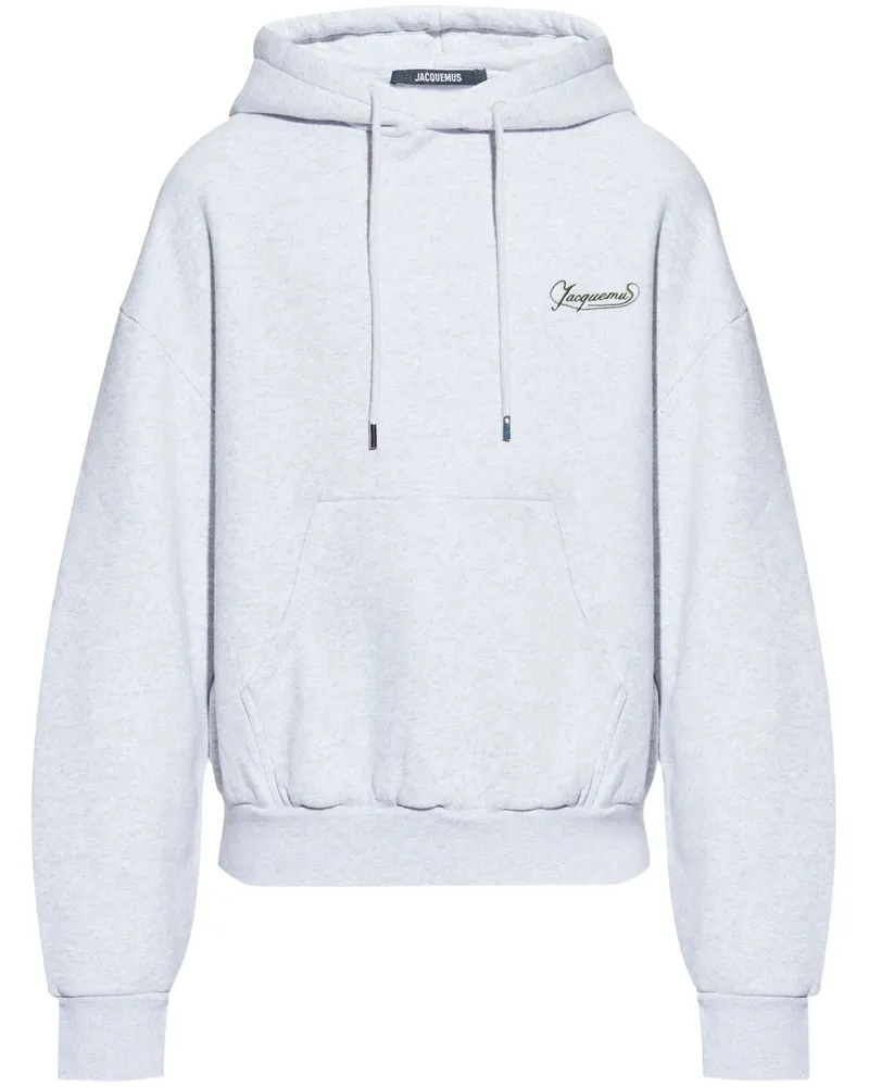 Jacquemus Gros Grain Hoodie - Grau Grau