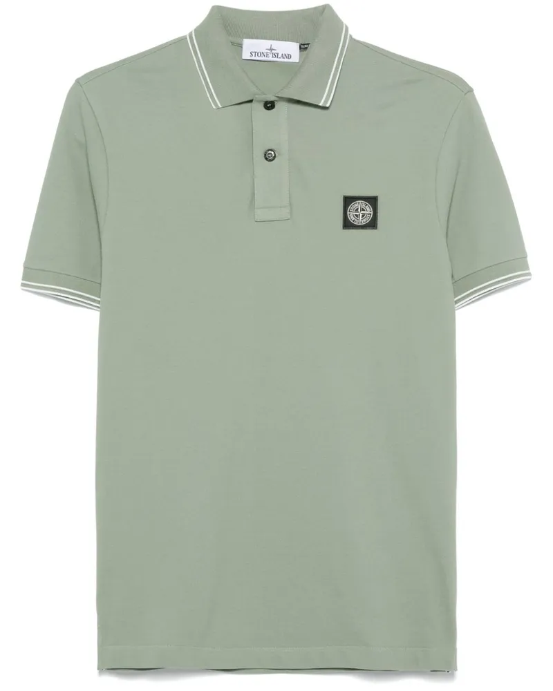 Stone Island Poloshirt mit Kompass - Grün Grün