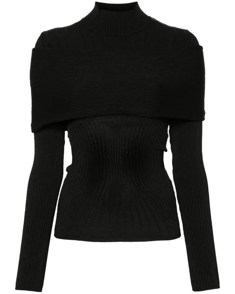 Thierry Mugler Gestricktes Oberteil - Schwarz Schwarz