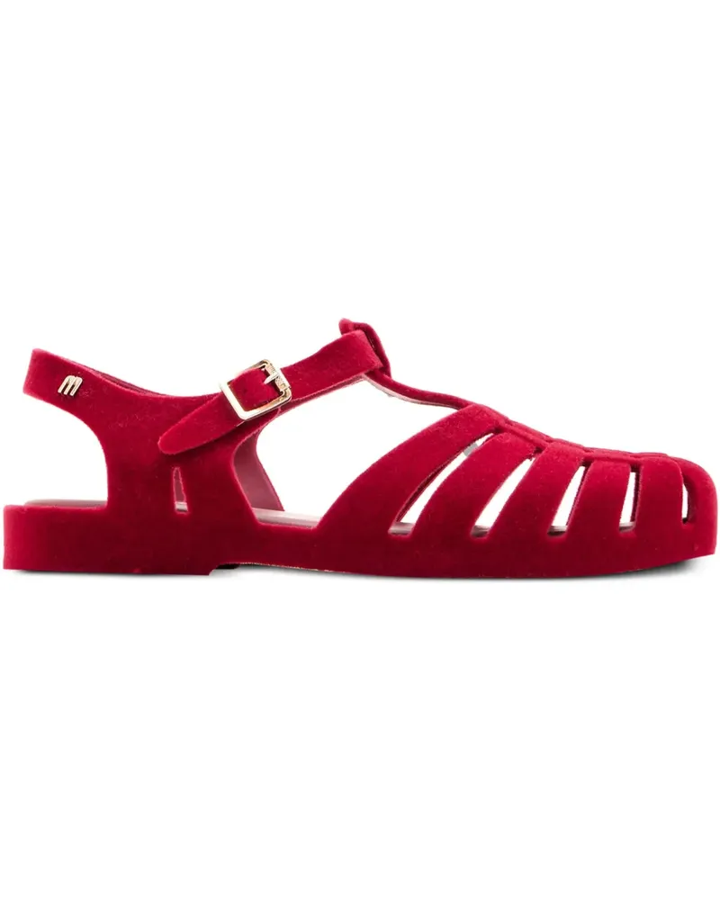 Melissa Possession Sandalen aus Samt - Rot Rot