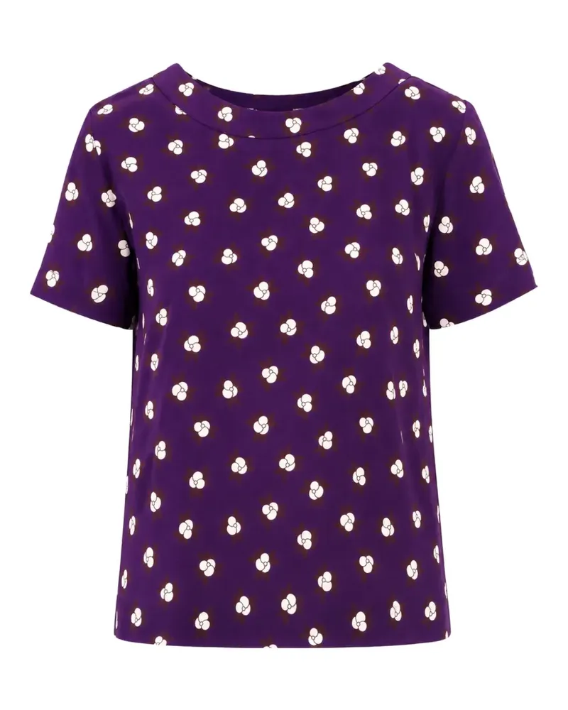 Laura Urbinati floral-print short-sleeved T-shirt - Violett Violett