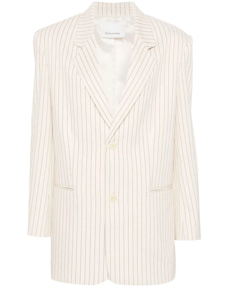 FRANKIE Shop Einreihiger Aiden Blazer - Nude Nude