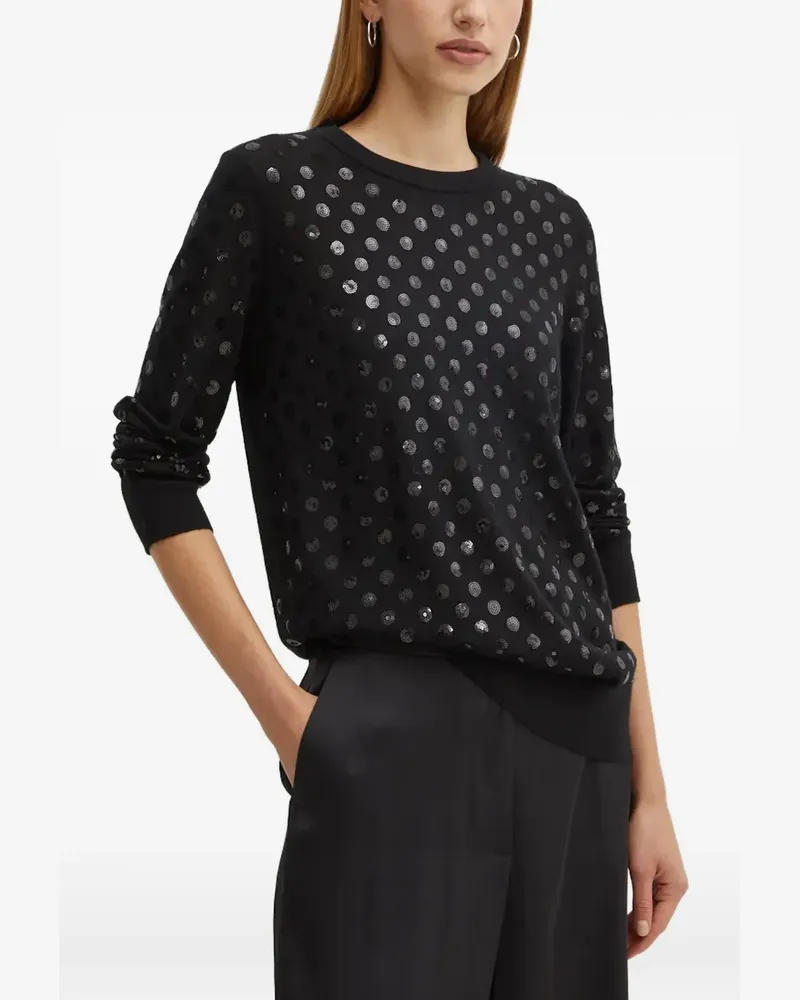 Michael Kors Pullover mit Pailletten - Schwarz Schwarz