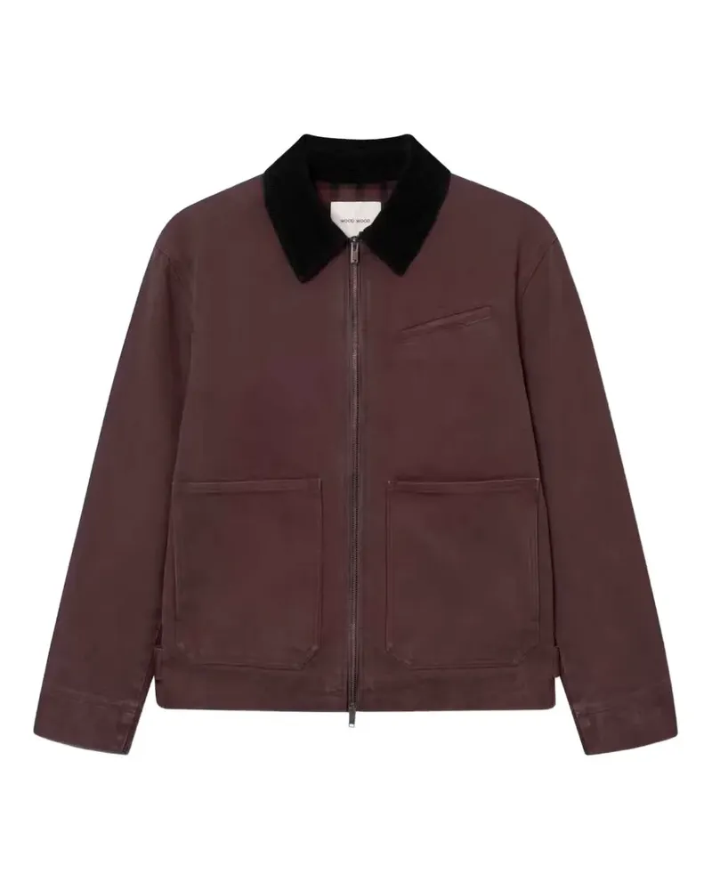 Wood Wood WWBo corduroy-collar jacket - Violett Violett