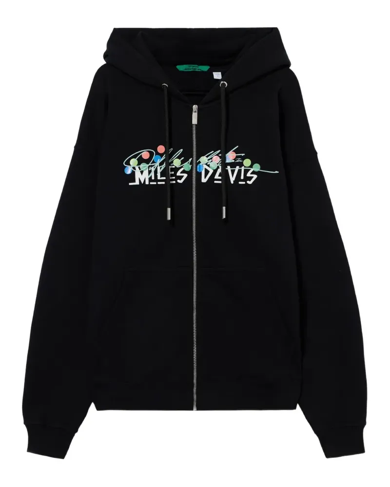 OFF-WHITE Mr. Davis Certified Gold Skate Kapuzenjacke - Schwarz Schwarz
