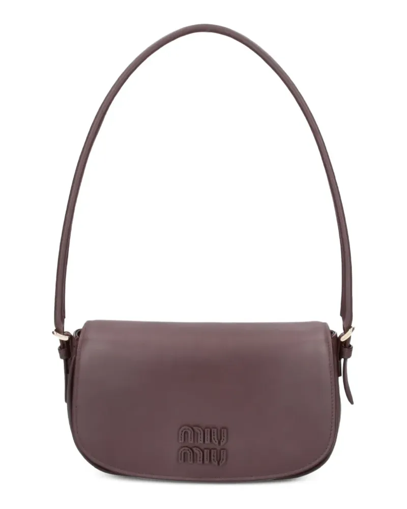 Miu Miu Mini-Tasche aus Leder - Braun Braun