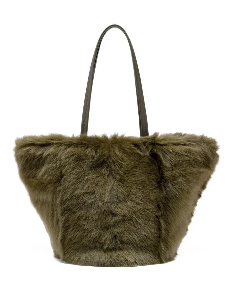 Proenza Schouler Hex shearling tote bag - Grün Grün