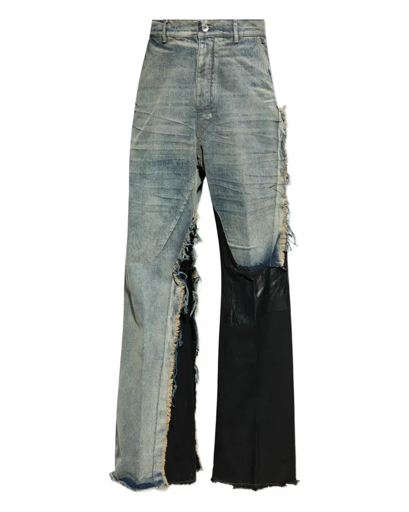 Rick Owens Joris Jeans mit Distressed-Einsatz - Blau Blau
