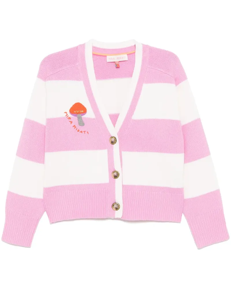 Mira Mikati Cardigan mit Signature-Stickerei - Rosa Rosa
