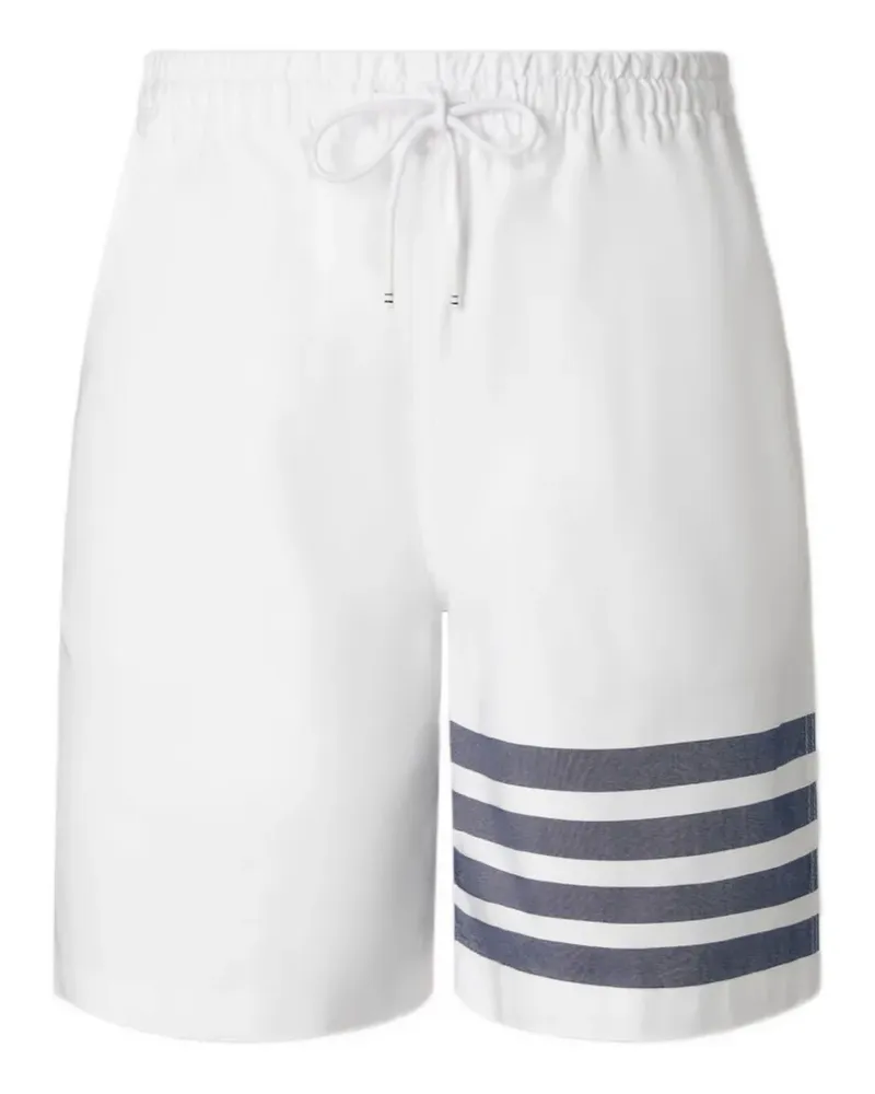 Thom Browne Joggingshorts mit Streifen - Weiß Weiß