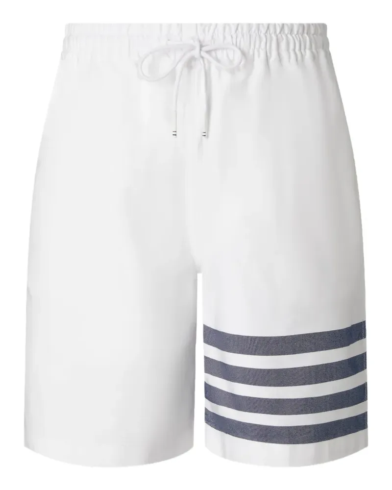 Thom Browne Joggingshorts mit Streifen - Weiß Weiß