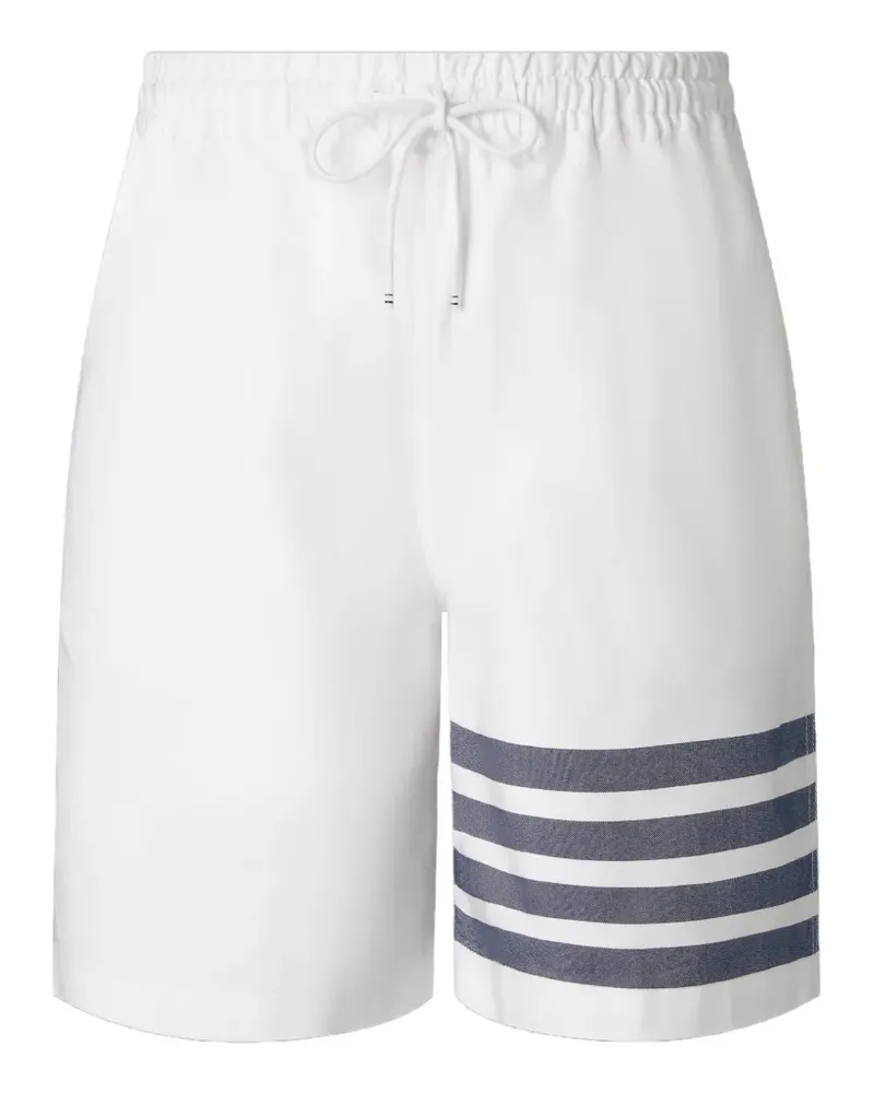 Thom Browne Joggingshorts mit Streifen - Weiß Weiß