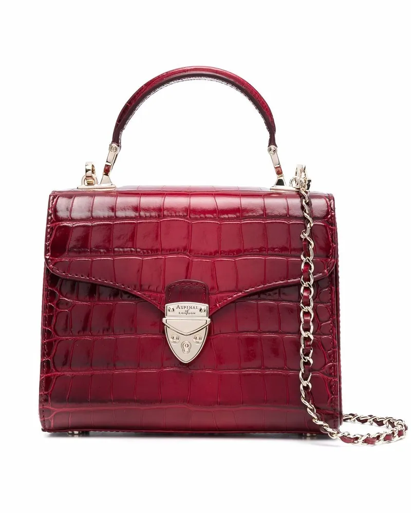 Aspinal of London Midi Mayfair Handtasche - Rot Rot