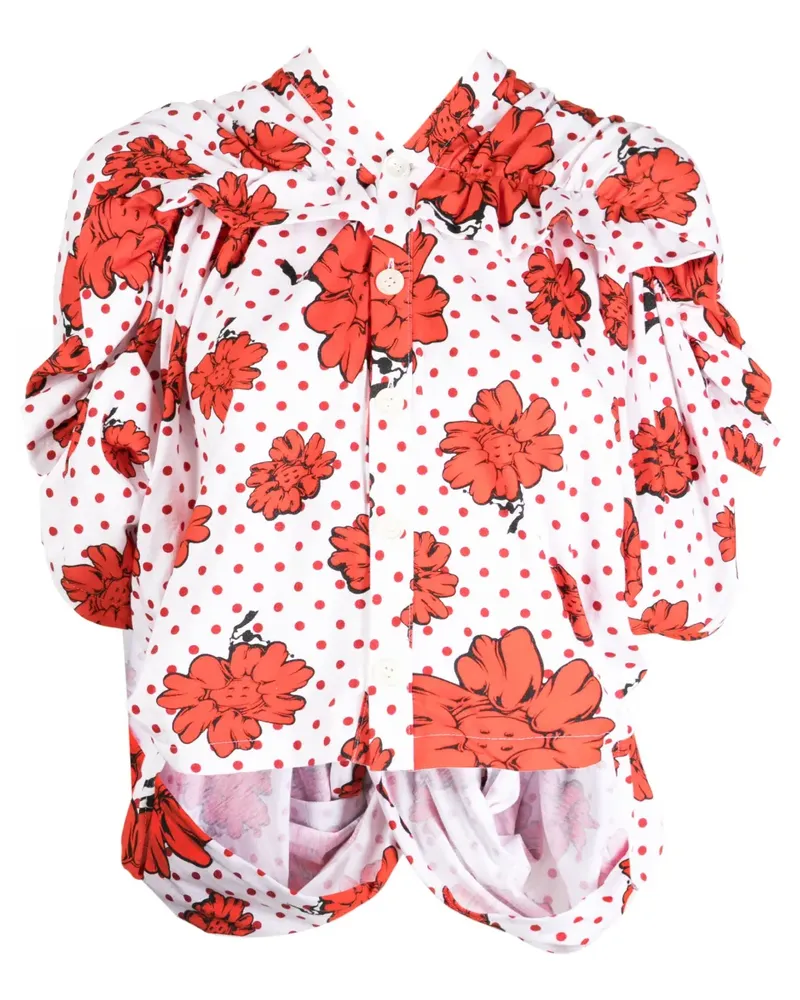 Comme des Garçons x Shun Sudo Hemd mit Print - Weiß Weiß