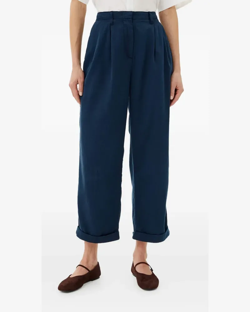 Tommy Hilfiger Klassische Cropped-Hose - Blau Blau