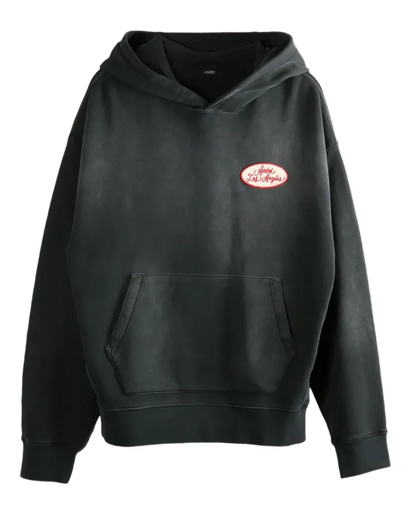 Amiri Station Patch cotton hoodie - Schwarz Schwarz