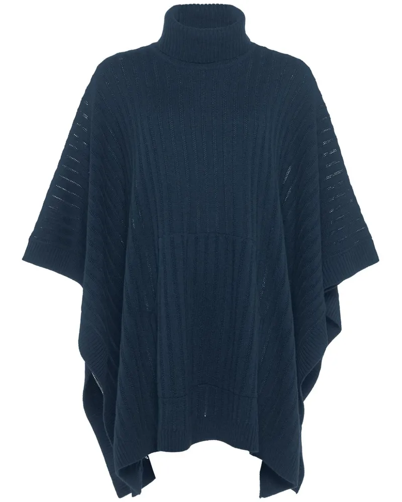 Eres Magnifique Poncho - Blau Blau