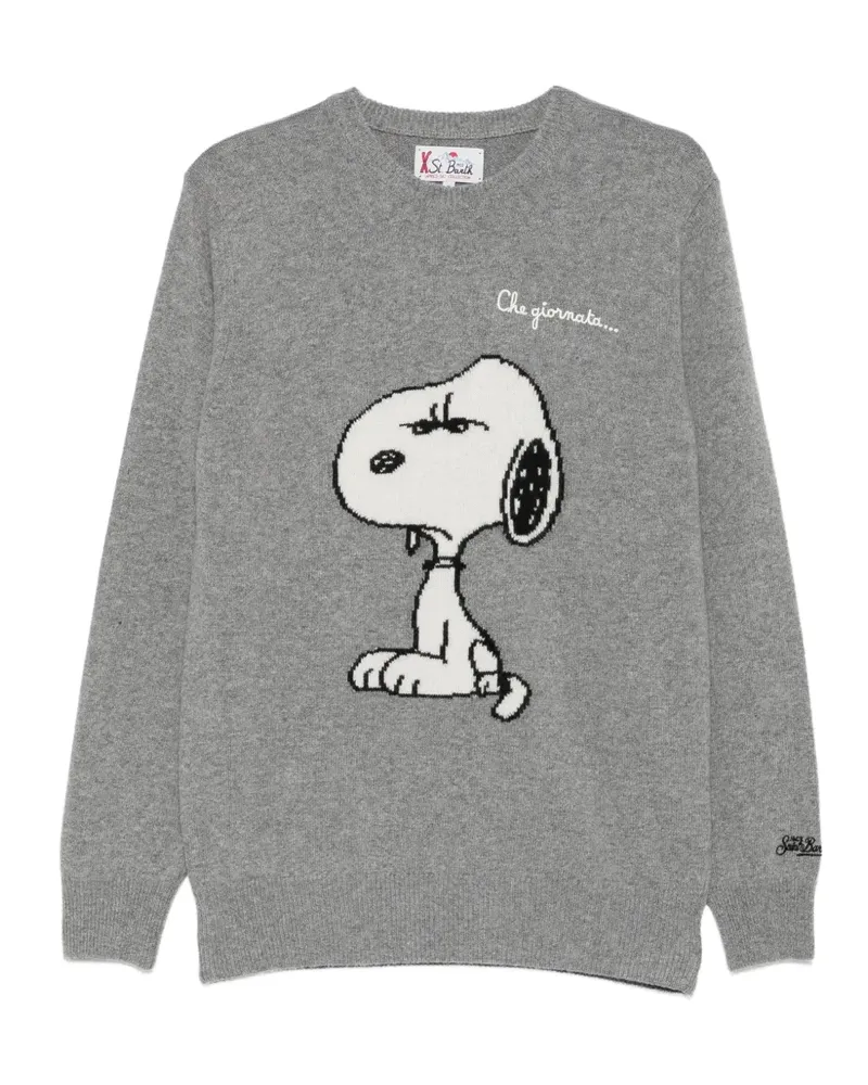 MC2 Saint Barth Pullover aus Wolle mit Snoopy-Stickerei - Grau Grau