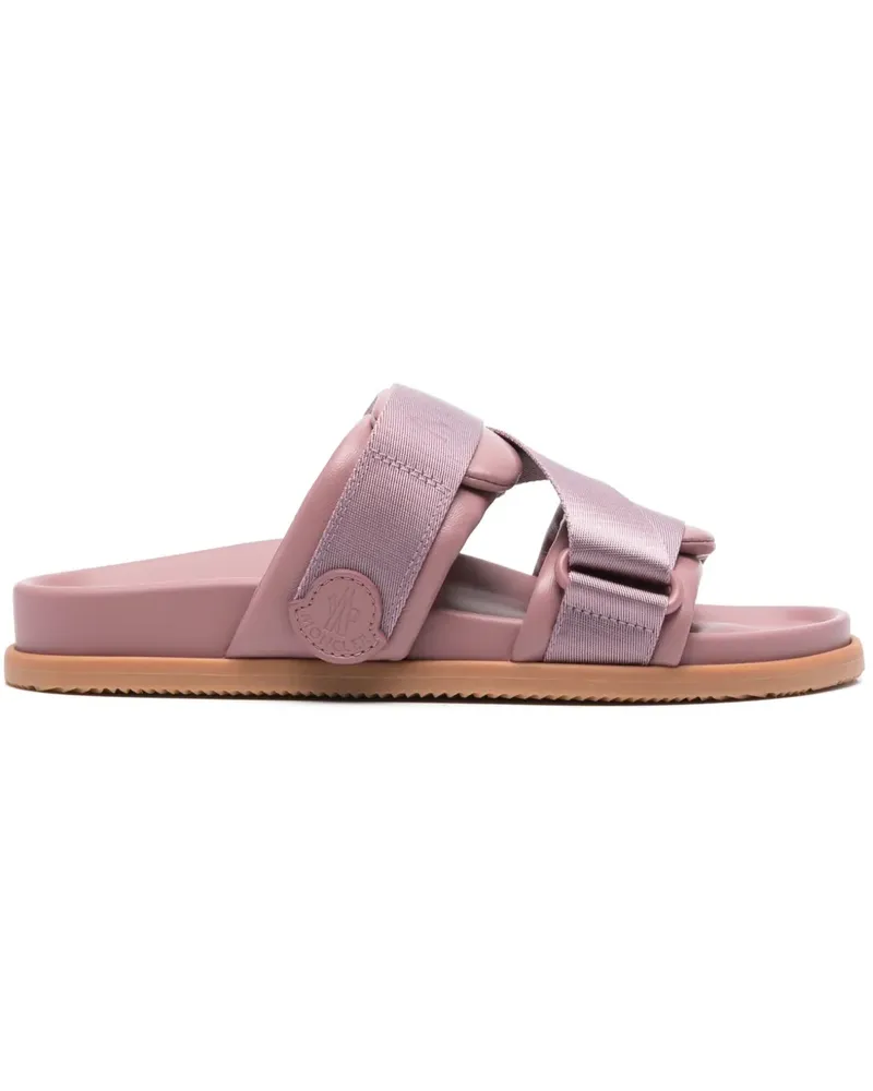 Moncler Pantoletten mit Logo-Jacquard - Violett Violett