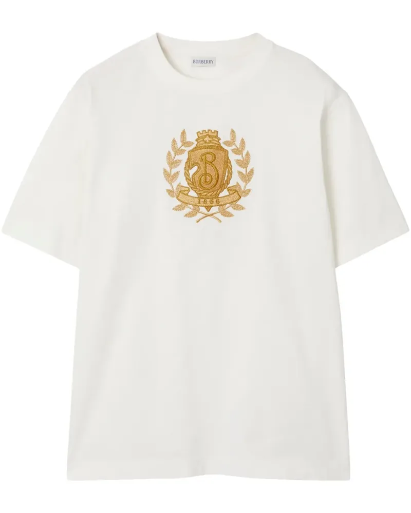 Burberry T-Shirt aus Baumwolle - Weiß Weiß