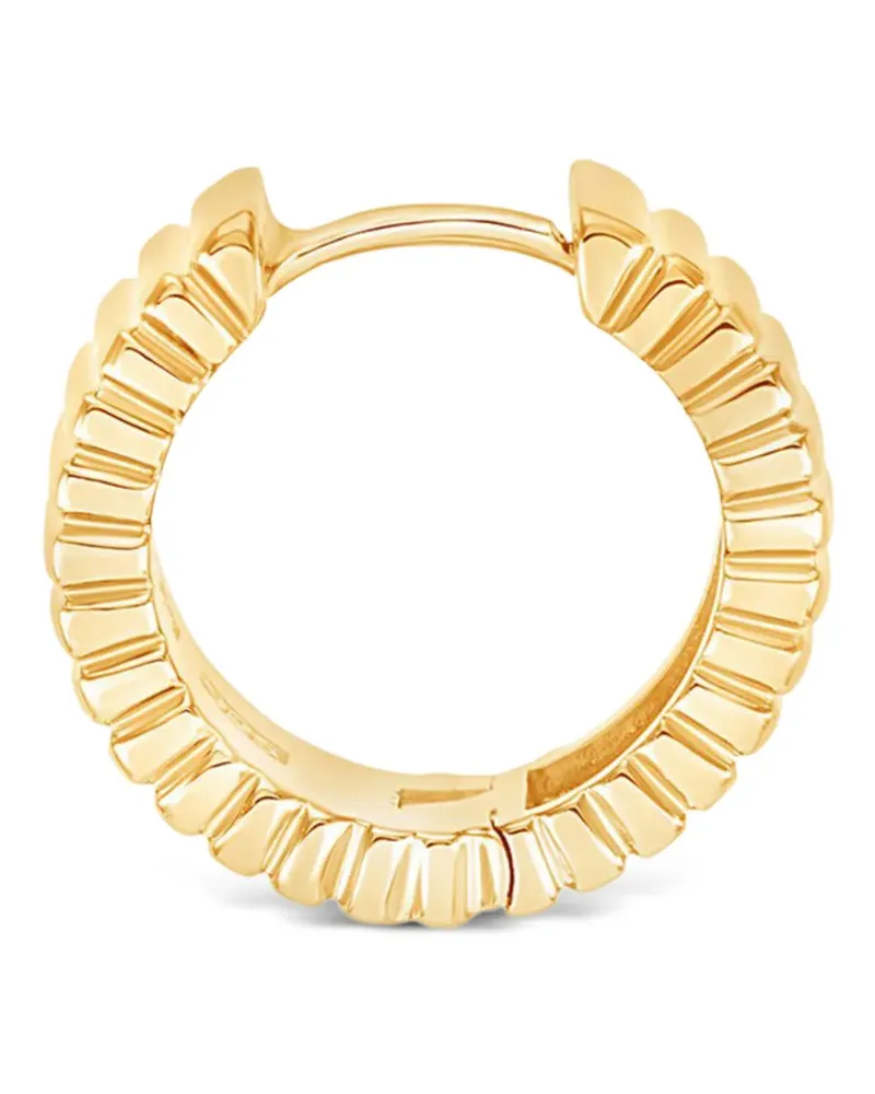 Dower & Hall Gerippte Creolen aus Gold Gold