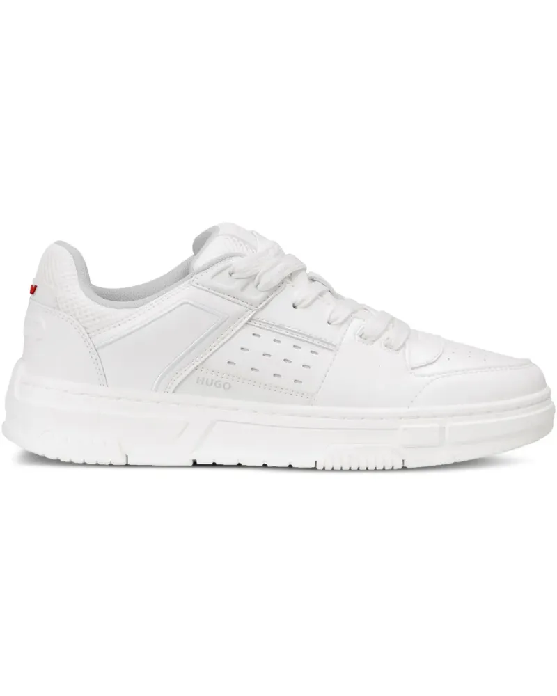 HUGO BOSS Sneakers mit perforiertem Einsatz - Weiß Weiß