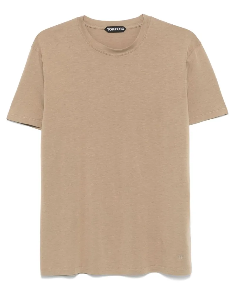 Tom Ford T-Shirt mit rundem Ausschnitt - Braun Braun