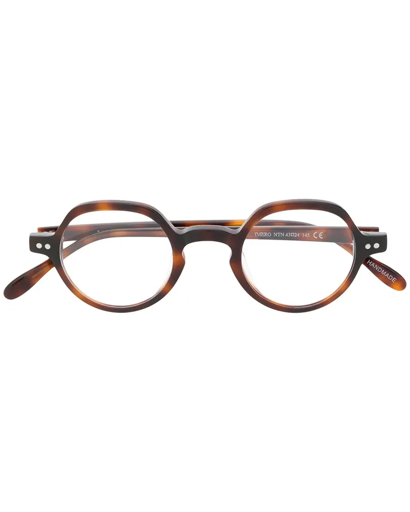 EPOS Brille mit rundem Gestell - Braun Braun