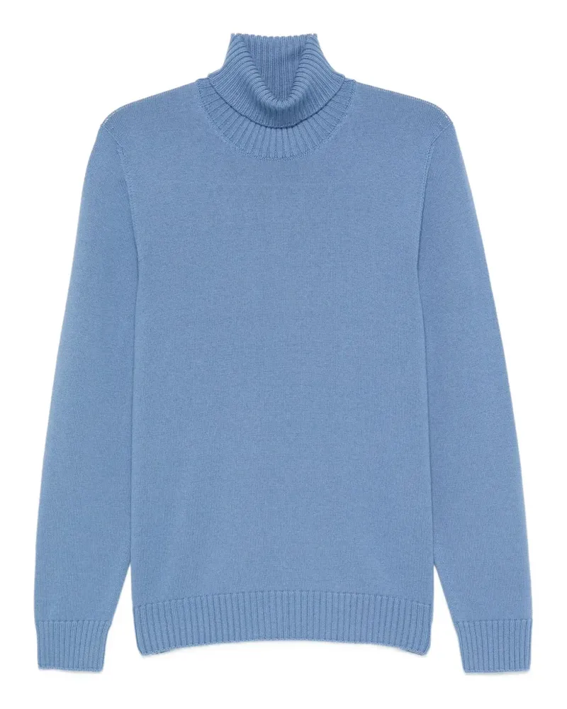 Drumohr  Merinopullover mit Rollkragen - Blau Blau