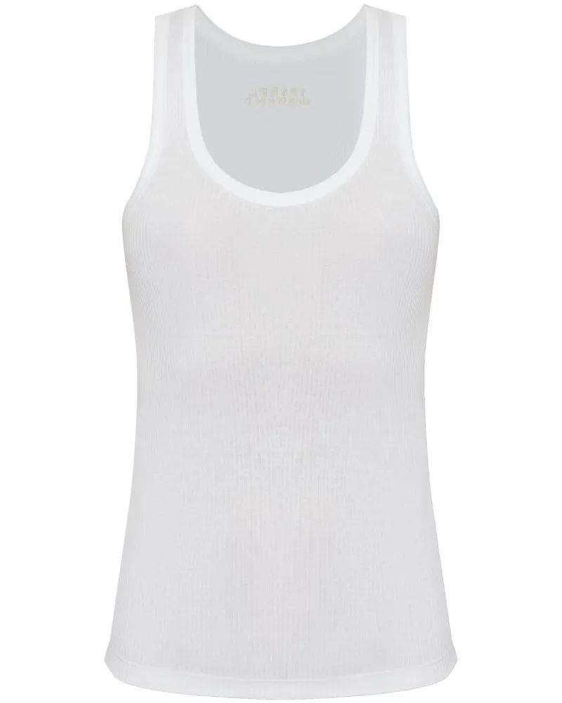 Isabel Marant Thea Tanktop mit Logo-Stickerei - Weiß Weiß