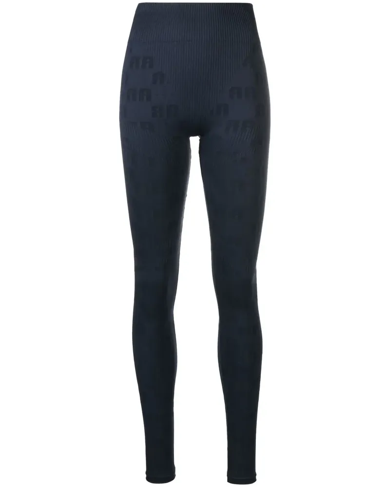 ROTATE Birger Christensen Leggings mit hohem Bund - Blau Blau