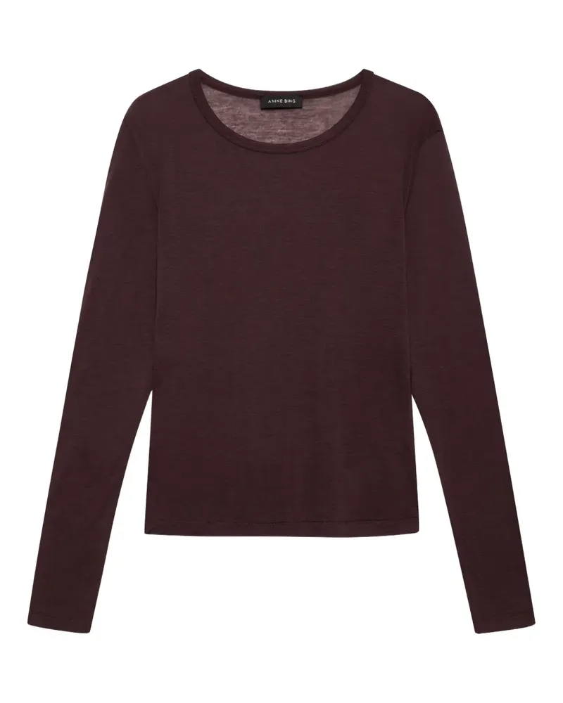 Anine Bing Sylvie Langarmshirt - Braun Braun