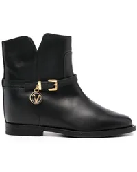 Via Roma 15 Stiefel mit Logo-Anhänger Schwarz