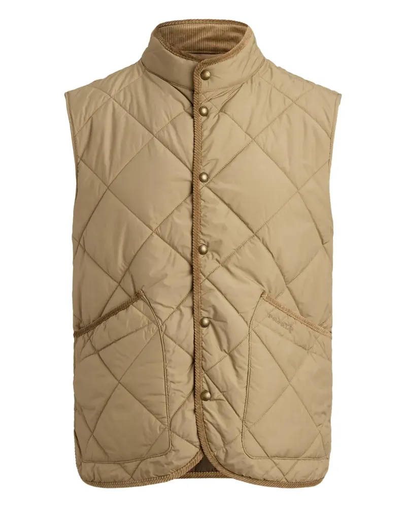 Ralph Lauren Gesteppte Weste mit Cordbesatz - Nude Nude