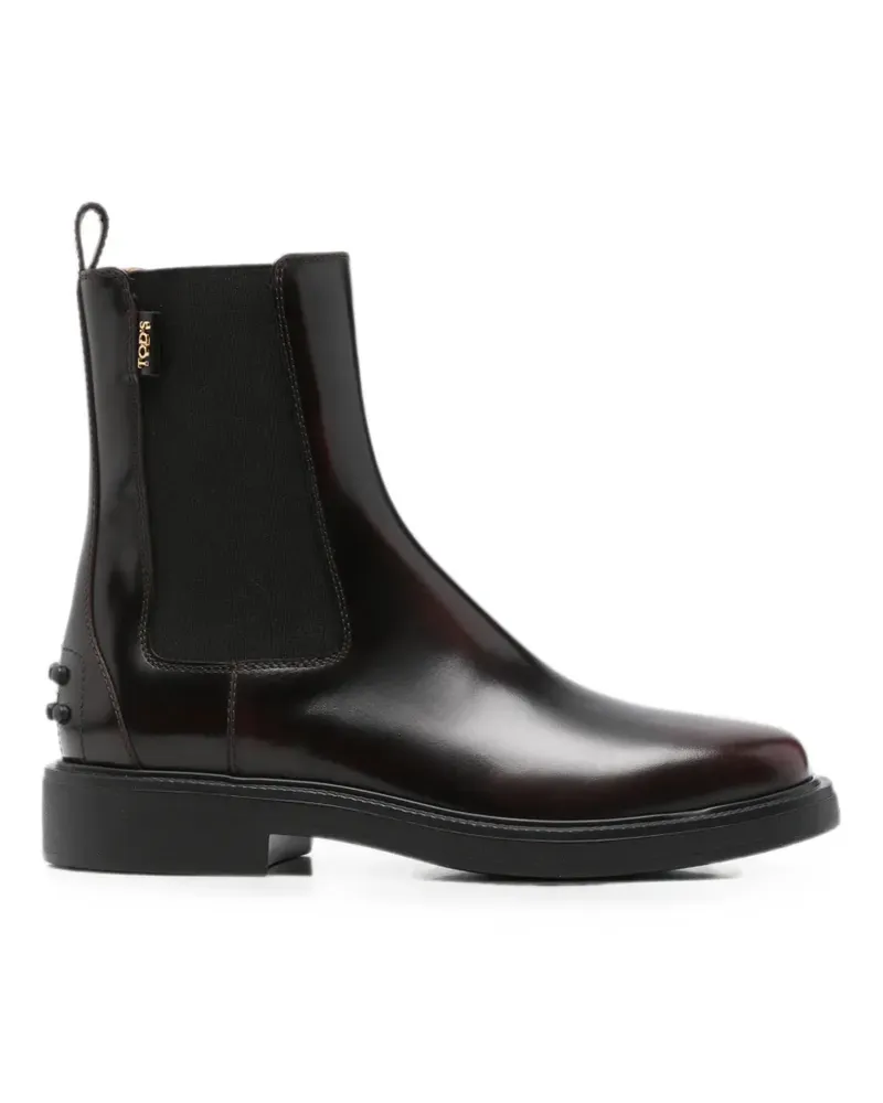 TOD'S Gommino-detail round-toe Chelsea boots - Braun Braun