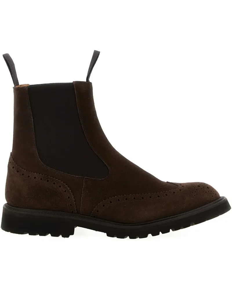 Tricker's Henry Stiefel mit Budapestermuster - Braun Braun
