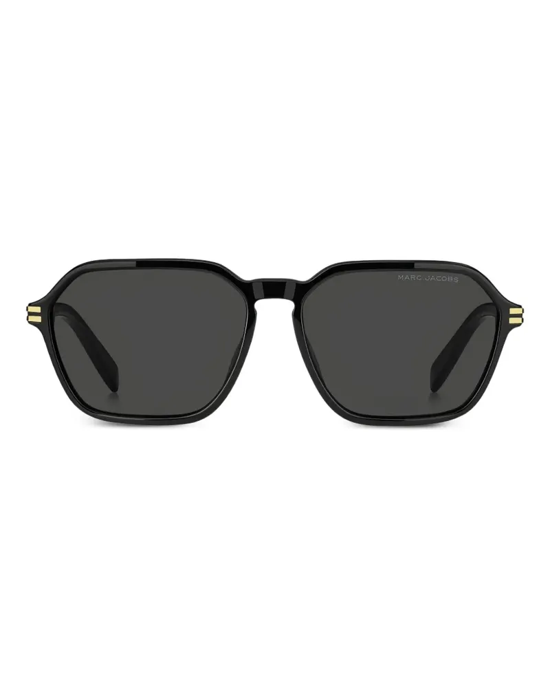 Marc Jacobs geometric-frame sunglasses - Schwarz Schwarz