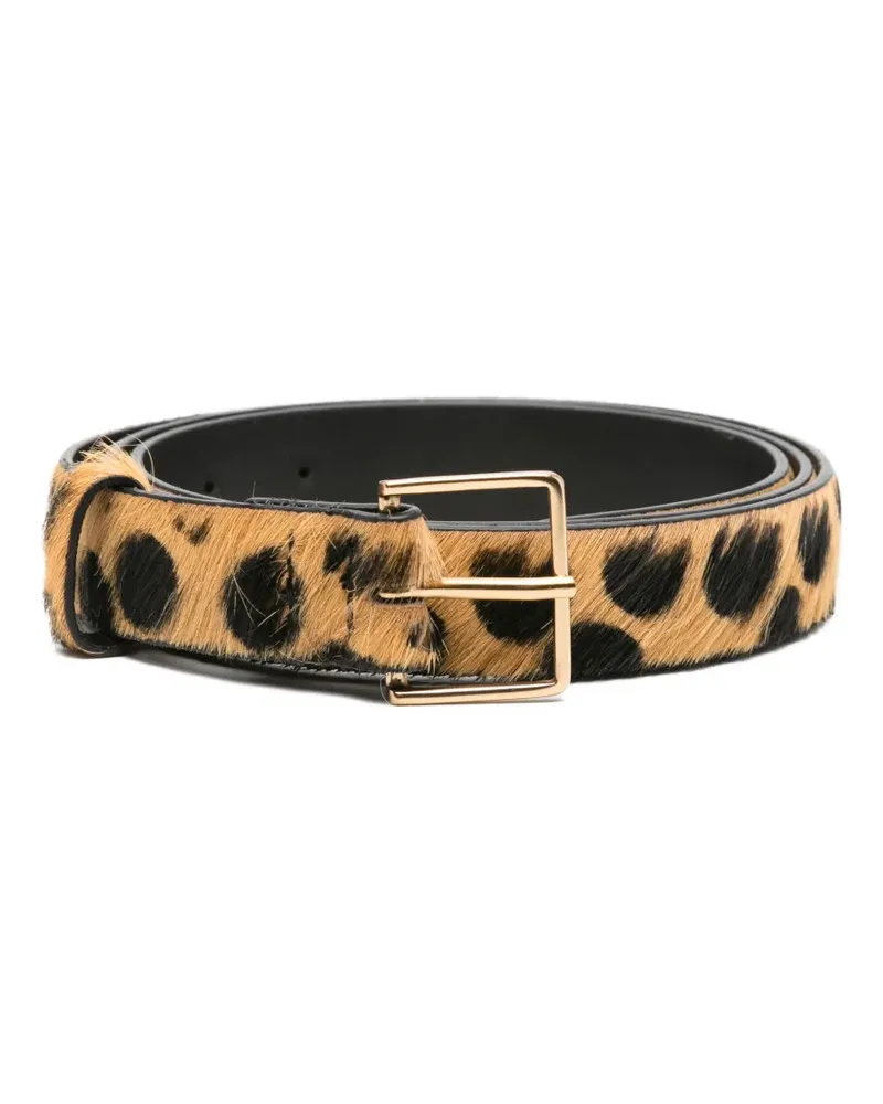 forte_forte Gürtel mit Leoparden-Print - Braun Braun