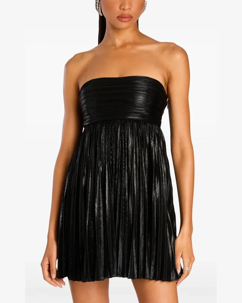 Retrofête Nellia Midikleid - Schwarz Schwarz