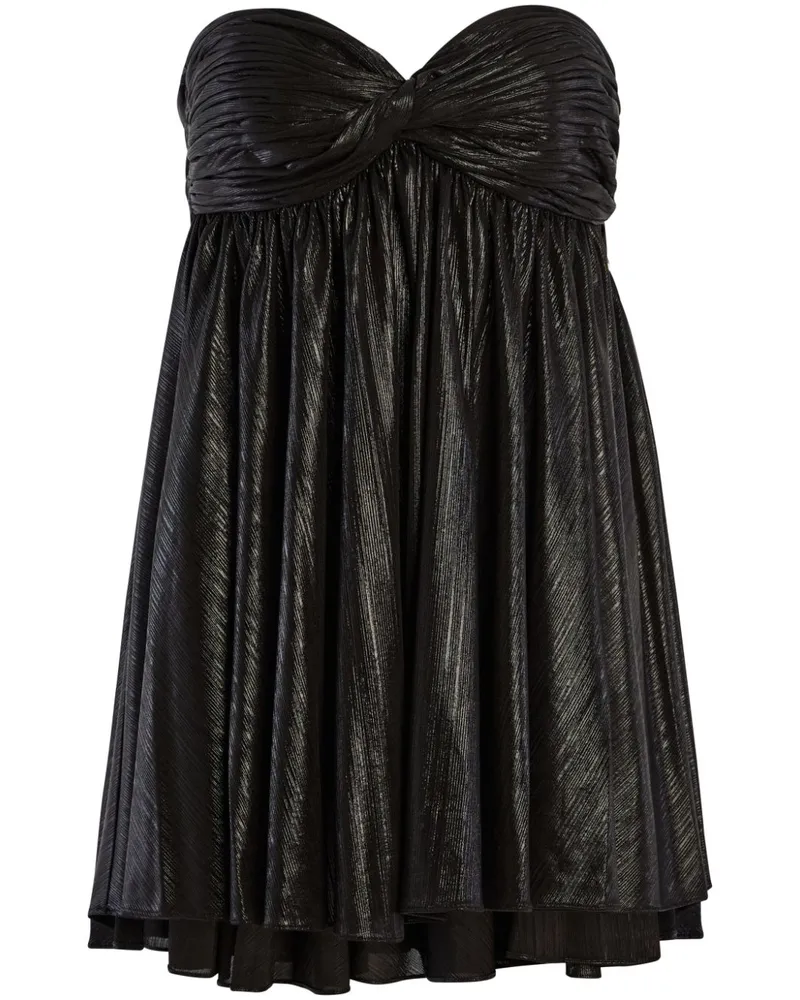 Retrofête Nellia Midikleid - Schwarz Schwarz