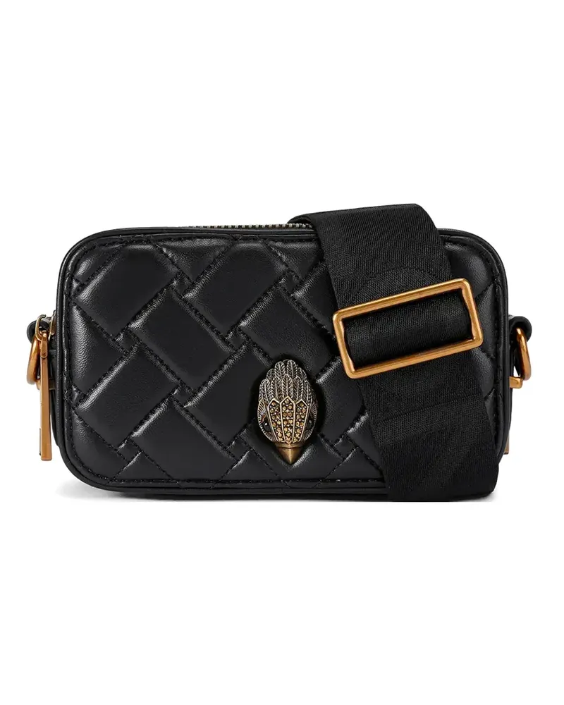 Kurt Geiger quilted applique cross body bag - Schwarz Schwarz