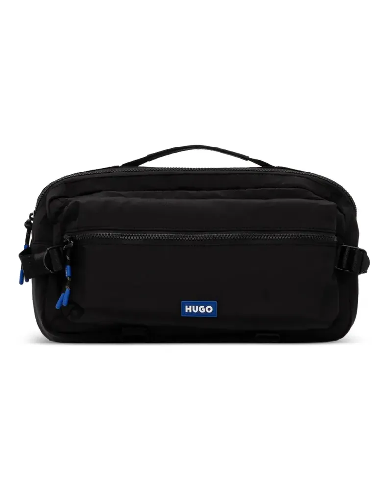 HUGO BOSS Gürteltasche mit Logo-Applikation - Schwarz Schwarz