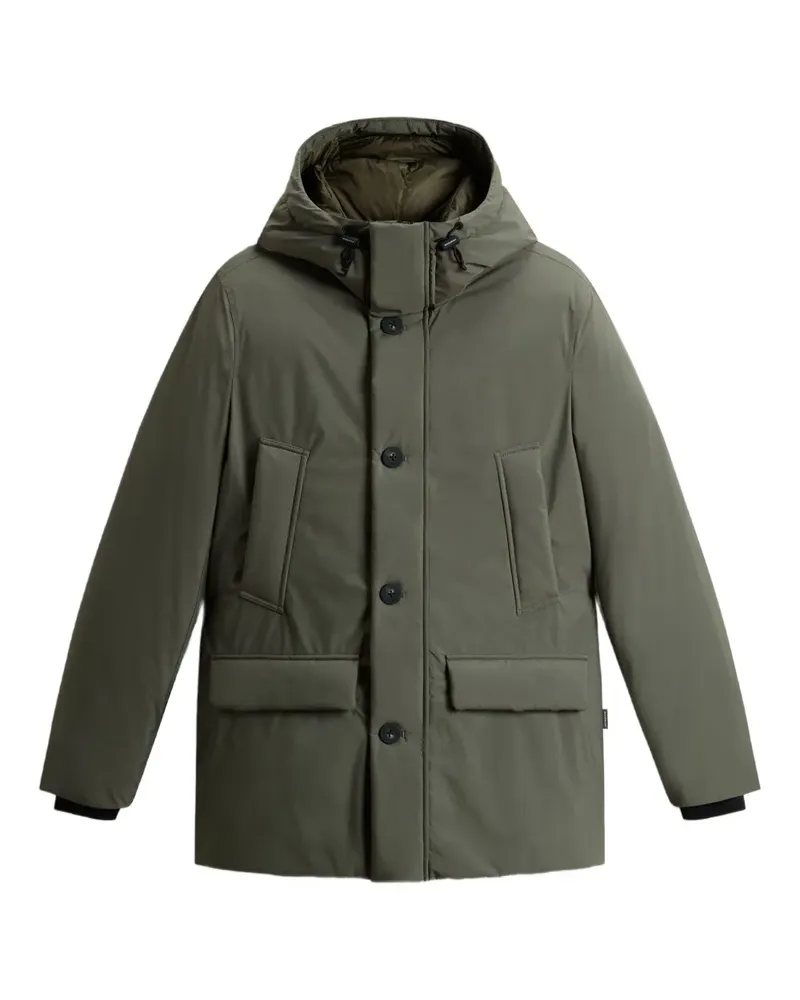 Woolrich Kapuzenjacke mit Knöpfen - Grün Grün
