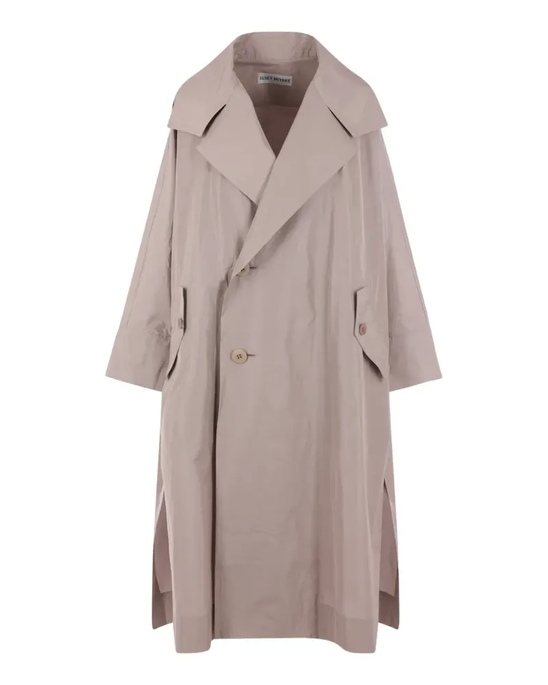 Issey Miyake Akimbo Mantel mit Knöpfen - Nude Nude