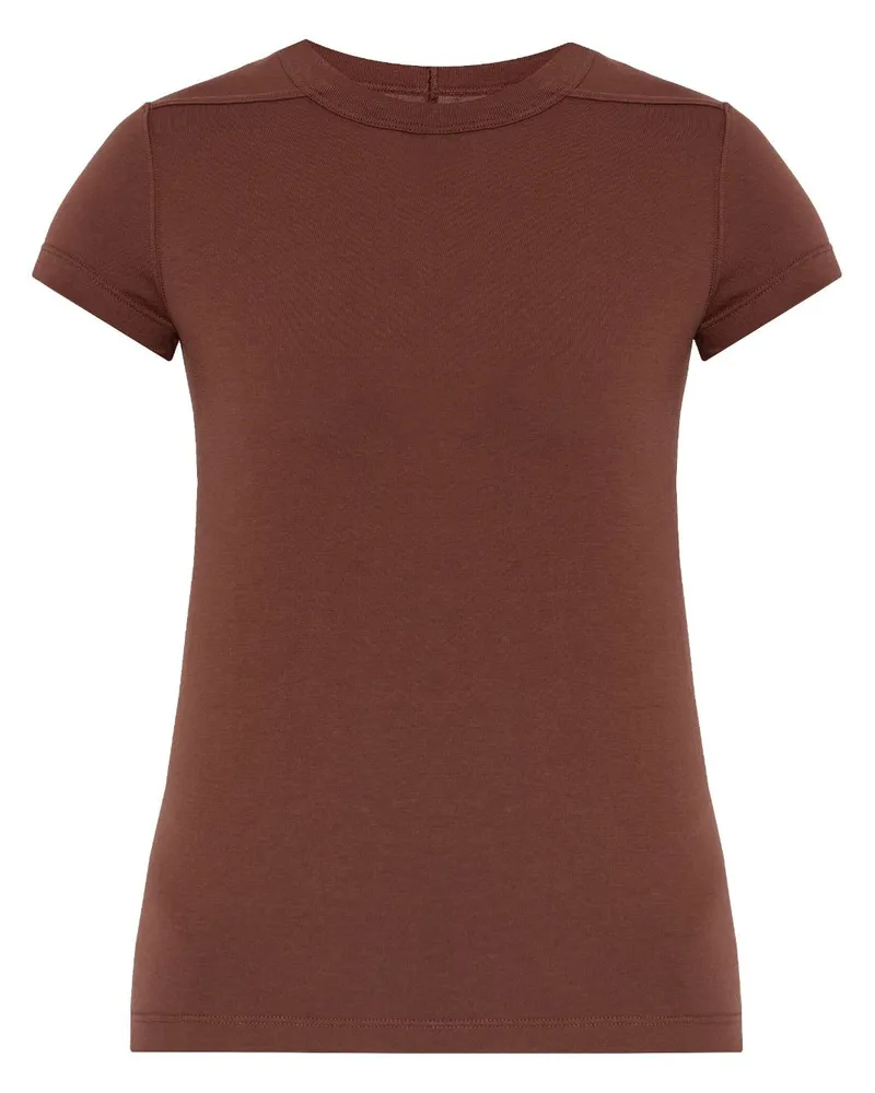 Rick Owens Level Cropped-T-Shirt - Rot Rot