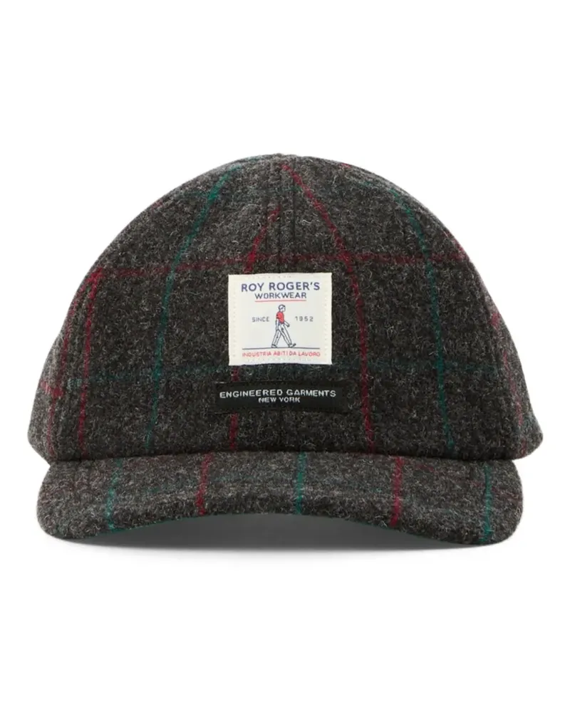 Engineered Garments Baseballkappe aus Wolle mit Karomuster - Braun Braun