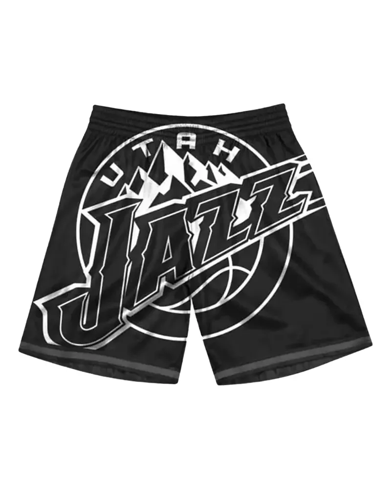 Mitchell & Ness Utah Jazz Big Face 3.0 Shorts - Schwarz Schwarz