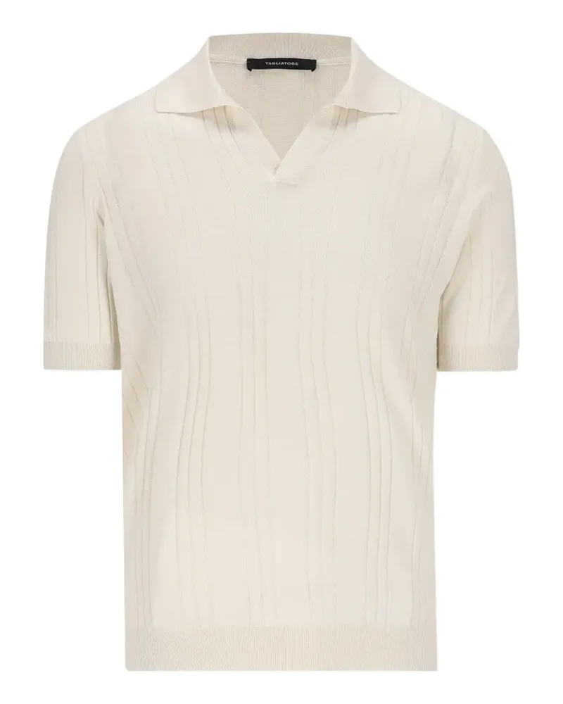 Tagliatore ribbed polo shirt - Nude Nude