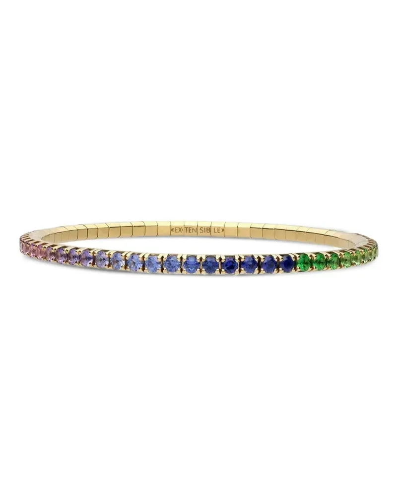 Roberto Demeglio 18K yellow gold Extensible Stretch sapphire tennis bracelet Gold