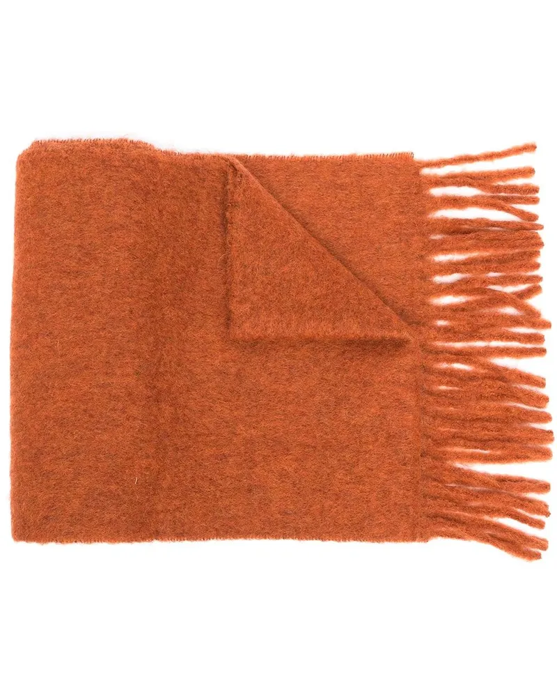 Marni Schal mit Logo-Patch - Orange Orange
